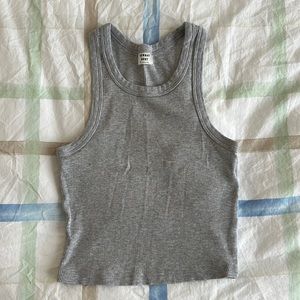 Sunday Best Grey Cropped Tank